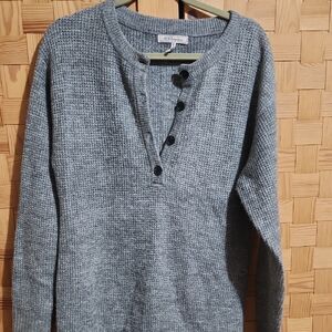 BCBGeneration Women's Gray Buttoned Sweater